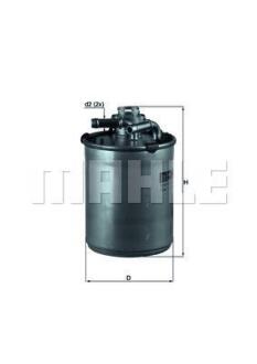 Фільтр паливний MAHLE / KNECHT KL497D