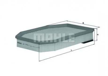 Фильтр воздушный BMW 5 (F10/F11) 523i/530i/3.0 09-13 MAHLE / KNECHT LX17411