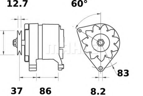 Генератор MAHLE / KNECHT MG110 (фото 1)