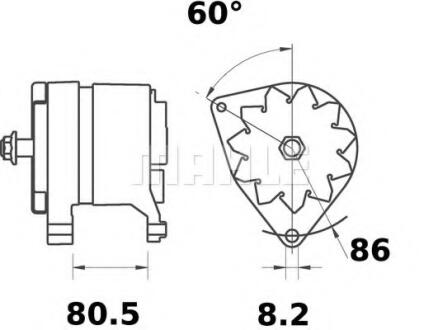 Генератор MAHLE / KNECHT MG212 (фото 1)