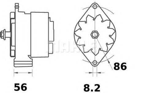 Генератор MAHLE / KNECHT MG313 (фото 1)