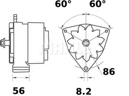Генератор MAHLE / KNECHT MG597 (фото 1)