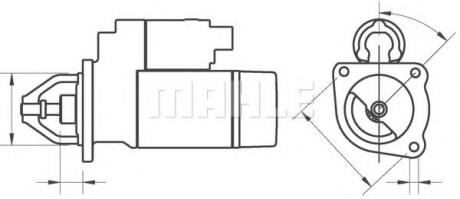 Стартер MAHLE / KNECHT MS25