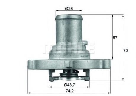 Термостат MAHLE / KNECHT TI12287D
