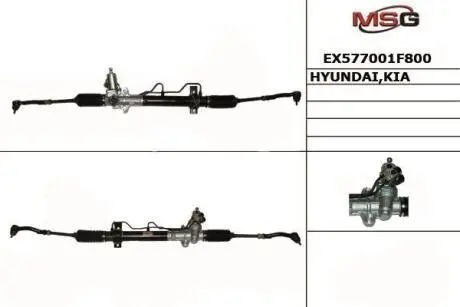 Рейка рульова HYUNDAI MANDO EX577001F800