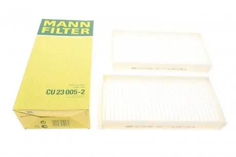 Фільтр салону BMW 2 (F44/F45/F46) 14-16/X1 (F48) 15-16/i3 (I01)/Mini Mini III 13-16 (к-кт 2 шт) MANN CU 23005-2
