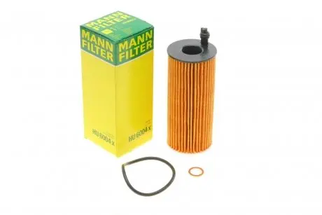 Фільтр масляний BMW 3 (E90-E93/F30/F80)/4 (F32)/5 (F10/F18)/7 (F01-F04)/X5 (F15/F85) 10- (N47/N57) MANN HU 6004 X