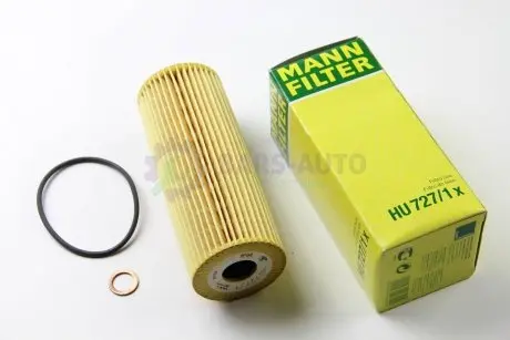 Фильтр масляный MB (W124 280E/W124 300-24V) 89- MANN HU727/1X