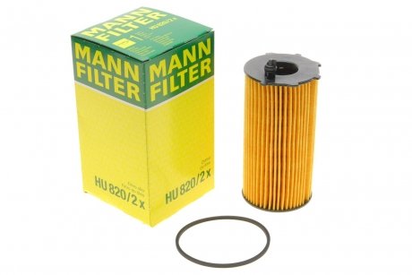 Фильтр масляный двигателя HU820/2X -FILTER MANN HU 820/2 X (фото 1)