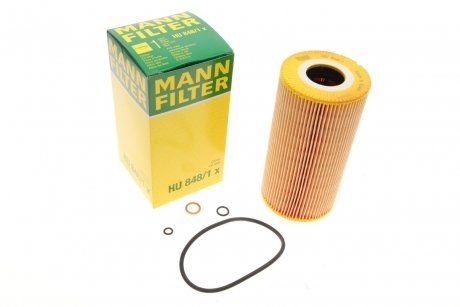 Фильтр масляный двигателя HU848/1X -FILTER MANN HU 848/1 X