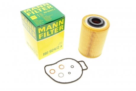 Фильтр масляный двигателя HU924/2X -FILTER MANN HU 924/2 X (фото 1)