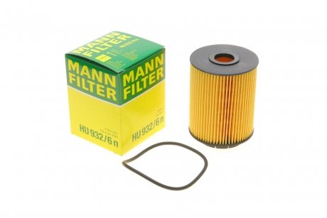 Фильтр масляный двигателя HU932/6N -FILTER MANN HU 932/6 N