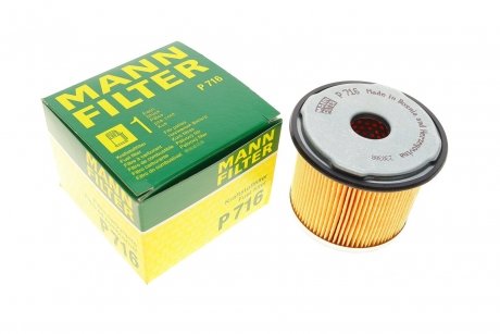 Фильтр топливный FIAT SCUDO, PEUGEOT PARTNER 96-02 -FILTER MANN P716 (фото 1)
