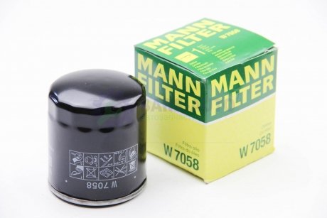 Фильтр масляный двигателя PSA, FIAT -FILTER MANN W 7058
