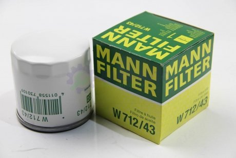 Фильтр масла ESCORT/FIESTA MANN W 712/43
