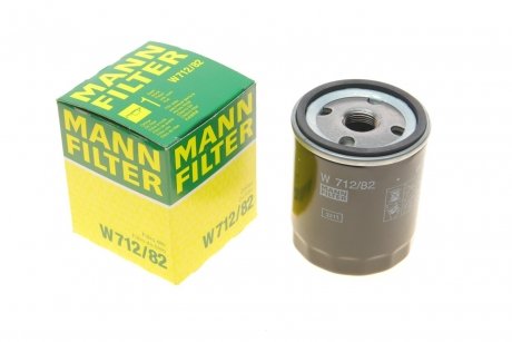 Фильтр масляный двигателя W712/82 -FILTER MANN W 712/82