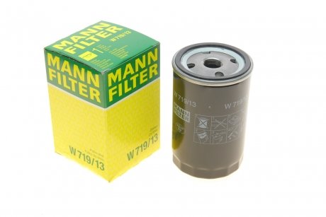 Фильтр масляный двигателя MERCEDES W719/13 -FILTER MANN W 719/13 (фото 1)