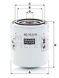 Фільтр гідравлічний MANN WD10016