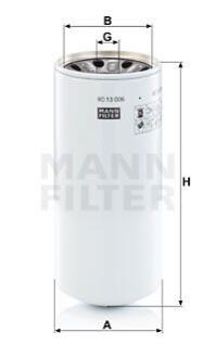 Фільтр гідравлічний MANN WD13006X