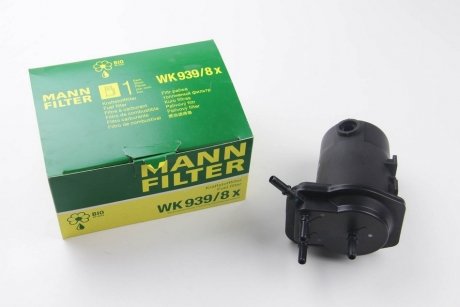 Фільтр паливний 1.5dCi Kangoo 01-08/Clio 01- (під датчик) MANN WK 939/8 X (фото 1)