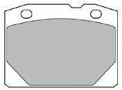 Колодки тормозные комплект, дисковые тормоза MAPCO 6080 (фото 1)