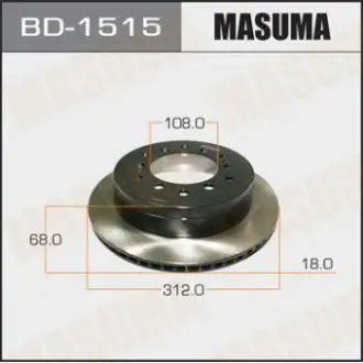Диск гальмівний MASUMA BD1515