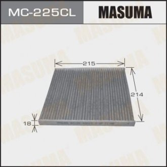 Фильтр салона AC-102 угольный MASUMA MC225CL