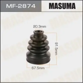 Пыльник ШРУСа HONDA CIVIC VIII (05-12), HONDA JAZZ II, HONDA CIVIC VII (MF-2874) MASUMA MF2874
