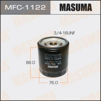 Масляный фильтр Toyota Corolla (03-09), Hilux (01-15), Land Cruiser Prado (06-) MASUMA MFC1122