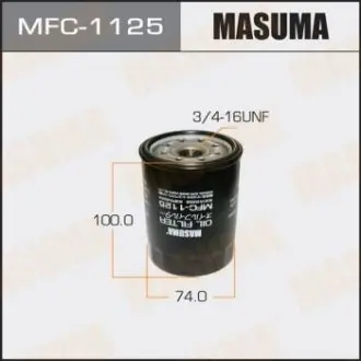 Фільтр оливи Toyota FJ Cruiser (06-09), Land Cruiser (-12), Land Cruiser Prado (05-09), Sequoia (00-09) 4.0, 4.7 MASUMA MFC1125