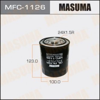 Фільтр оливи Toyota Land Cruiser (-07), Land Cruiser Prado (00-07) D 3.0, 4.2 MASUMA MFC1126