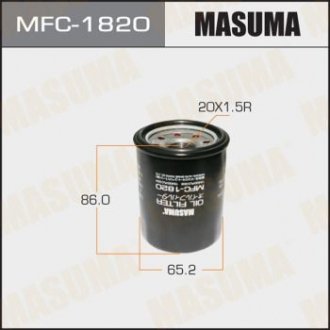 Масляный фильтр Honda Accord (03-12; 17-), Civic (02-10), CR-V (03-), Fit (04-), Pilot (09-15) MASUMA MFC1820