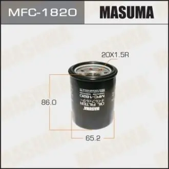Фільтр оливи Honda Accord (03-12; 17-), Civic (02-10), CR-V (03-), Fit (04-), Pilot (09-15) MASUMA MFC1820
