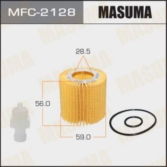 Масляный фильтр (вставка) Toyota Auris, Corolla, Yaris (08-) MASUMA MFC2128 (фото 1)