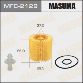 Фільтр оливи (вставка) Lexus NX200T (14-), RX 350 (08-)/ Toyota Camry (06-), Highlander (13-), RAV 4 (08-), Venza (09-) MASUMA MFC2129