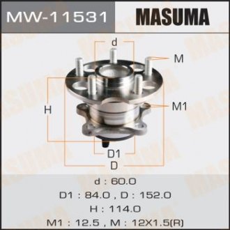 Ступица колеса MASUMA MW11531 (фото 1)