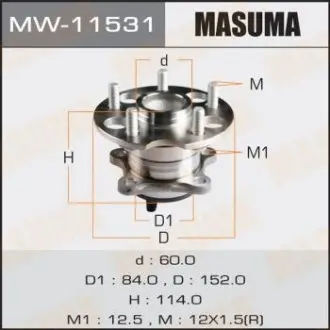 Маточина колеса (MW-11531) MASUMA MW11531