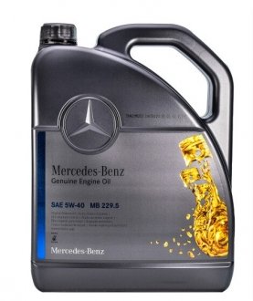 Олива моторна MB 229.5 5W-40, 5л. MERCEDES-BENZ A000989860613