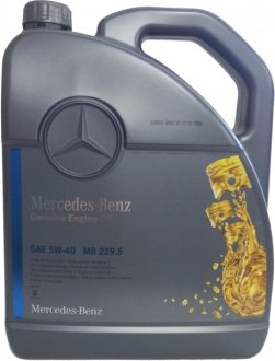 Олива моторна 229.5 5W-40, 5л. MERCEDES-BENZ A000989920213AIFE (фото 1)