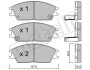 Комплект тормозных колодок (дисковых) Metelli 22-0081-1 (фото 2)