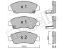 Комплект тормозных колодок (дисковых) Metelli 22-0138-0 (фото 1)