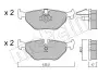 Колодки тормозные (задние) BMW 5 (E39) 95-04 Metelli 22-0210-0 (фото 9)