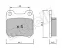 Комплект тормозных колодок (дисковых) Metelli 22-0275-0 (фото 2)