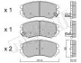 Колодки гальмівні (передні) Hyundai Sonata/Elantra 01-11/ix20 10-/Tucson/Kia Sportage/Carens 04- Metelli 22-0503-0 (фото 2)