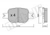 Комплект тормозных колодок (дисковых) Metelli 22-0614-0 (фото 2)