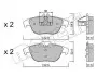 Колодки тормозные (задние) MB C-class (W204/C204) 1.6-5.5 07- Metelli 22-0666-0 (фото 1)