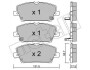 Комплект тормозных колодок (дисковых) Metelli 22-0728-0 (фото 1)