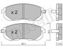 Комплект тормозных колодок (дисковых) Metelli 22-0876-1 (фото 1)