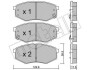 Комплект тормозных колодок (дисковых) Metelli 22-0942-0 (фото 1)