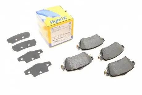Колодки тормозные (задние) Nissan Leaf 17-/Qashqai/X-trail 13-/Renault Kadjar 15-/Koleos 16- Metelli 22-1011-0
